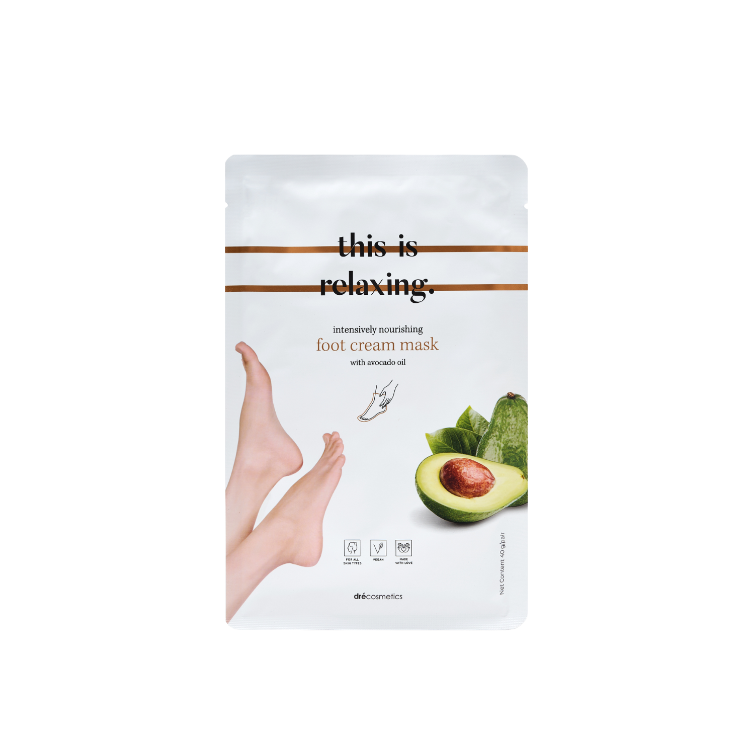Voetmasker "this is relaxing."