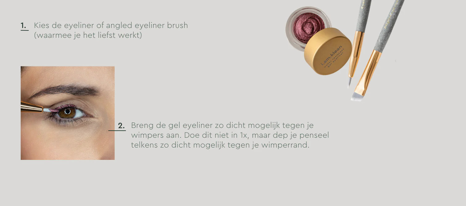 Water Resistant gel eyeliner - aubergine